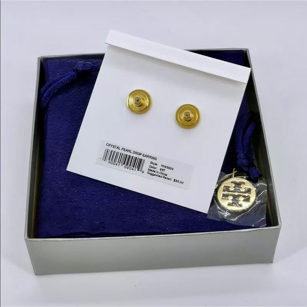 Tory Burch Kira Pearl Drop Earrings - Picture 5 of 5